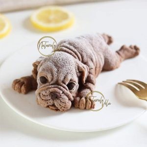 Molde perro pug acostado RS1-B