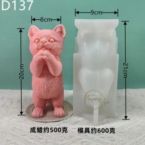 Molde gato pidiendo D137