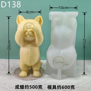 Molde gato tapado los ojos D138