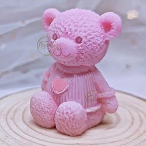 Molde oso pequeño con saco de corazón RS1-159