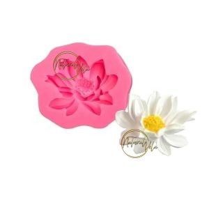 Molde flor de loto plana pequeña NV353