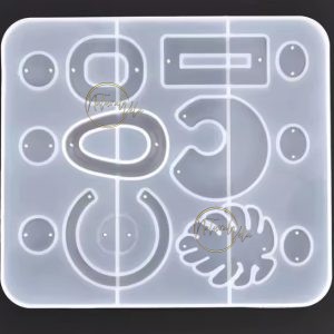 Molde de silicona para resina en forma de pendientes RS1-9803_M5