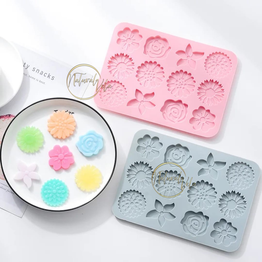 Moldes De Silicon De Flores Para Velas | Mercado Libre