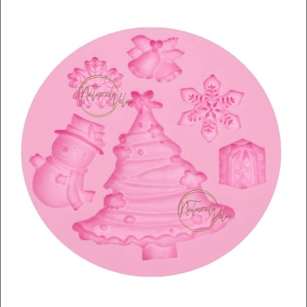 4 Moldes De Silicona Para Navidad, Con Formas De Estrella, árbol, Copo De Nieve Y Papá Noel, Para Resina, Yeso O Decoración