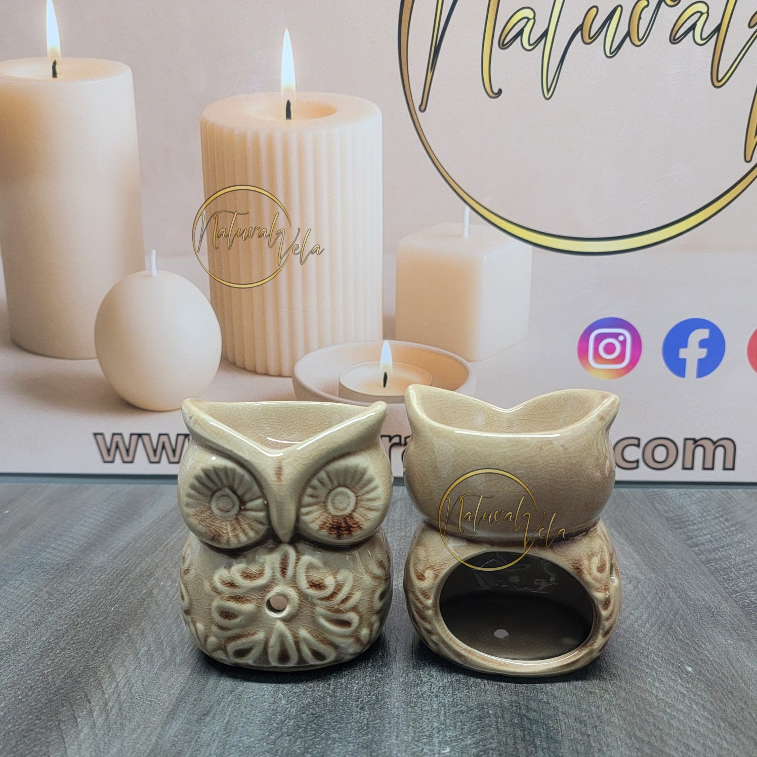 Quemadores de cera para wax melts búho