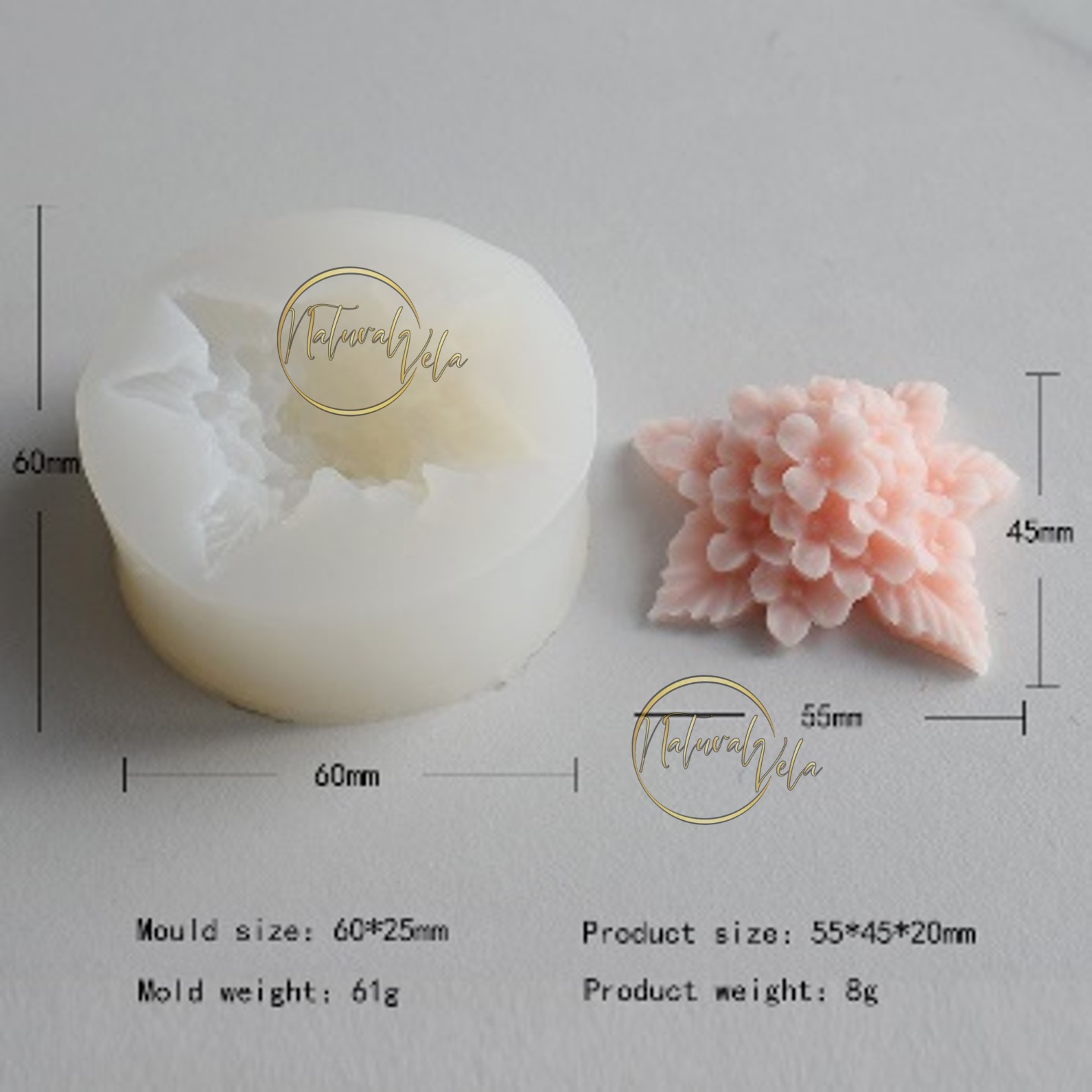 Moldes De Silicon De Flores Para Velas | Mercado Libre
