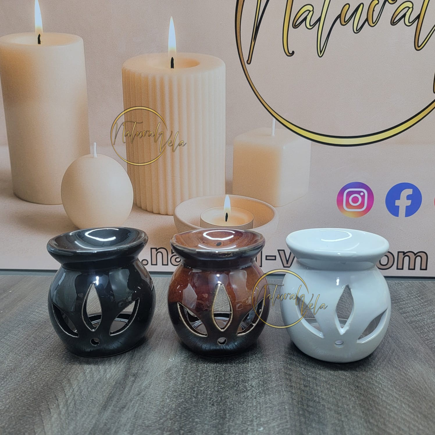 Quemadores de wax melts lisos