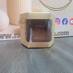 Cajas de regalo hexagonales con ventana CC003