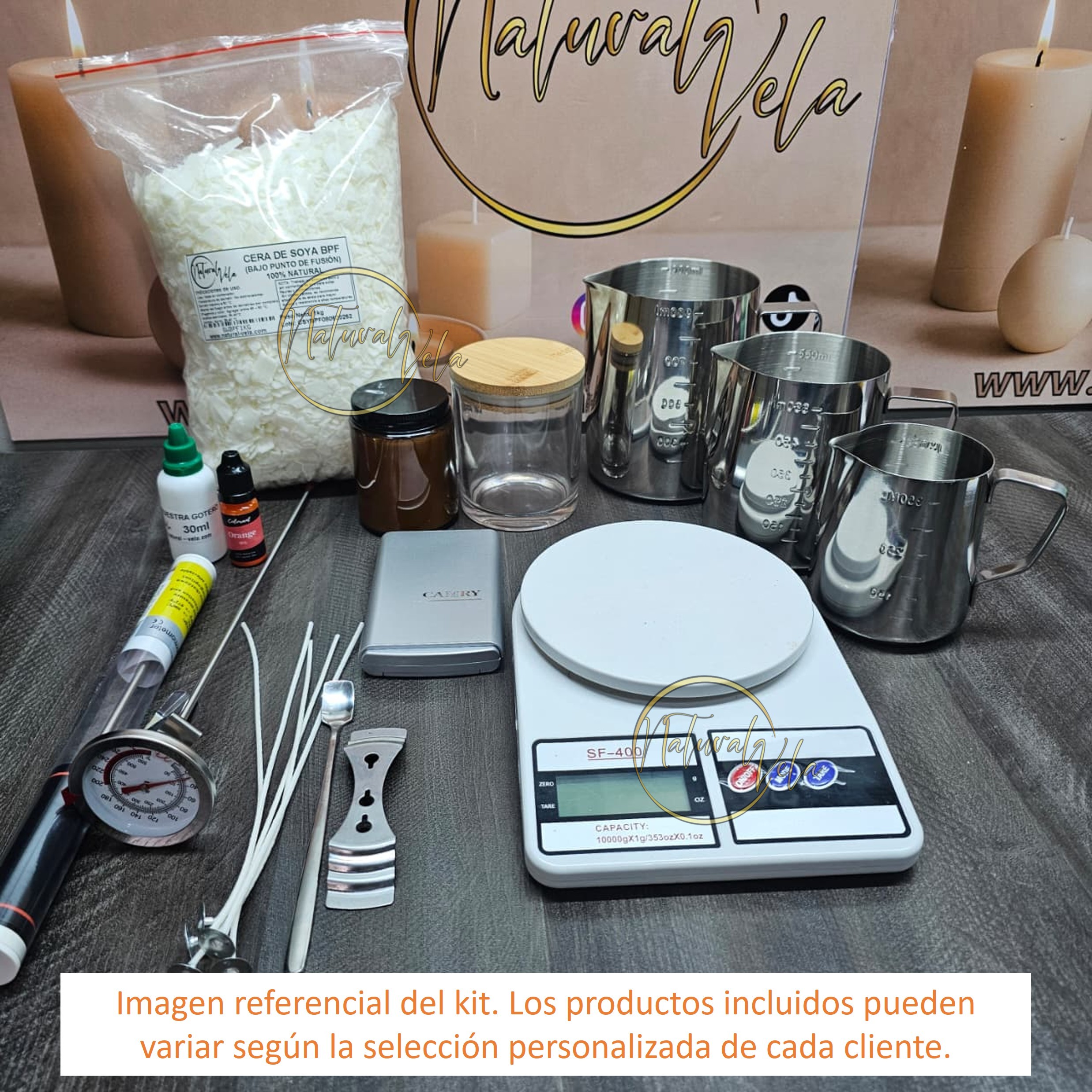 Personaliza tu Kit medio de nivel 3 (Vela de contenedor con soya BPF)