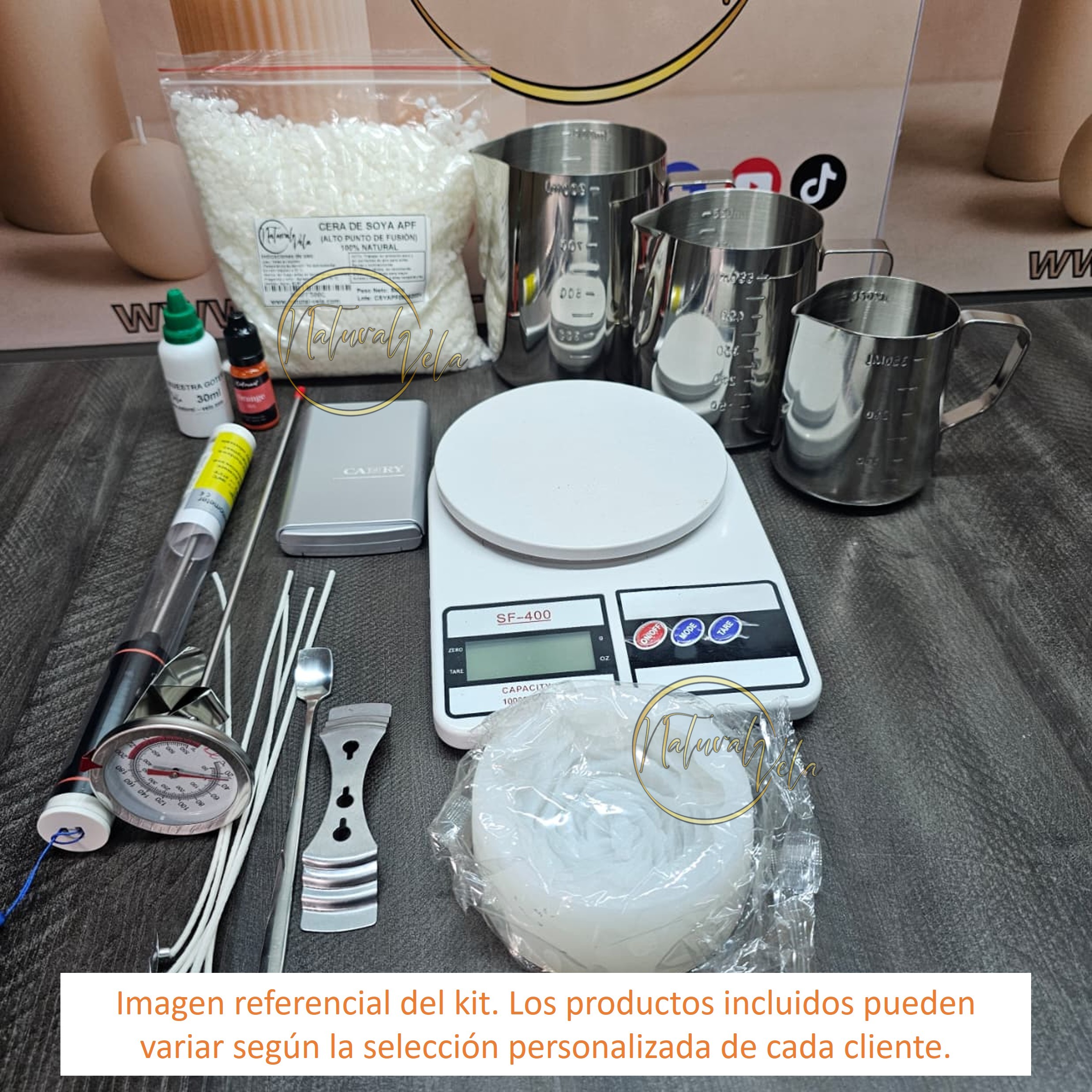 Personaliza tu Kit medio de nivel 4 (Velas decorativas con soya APF)