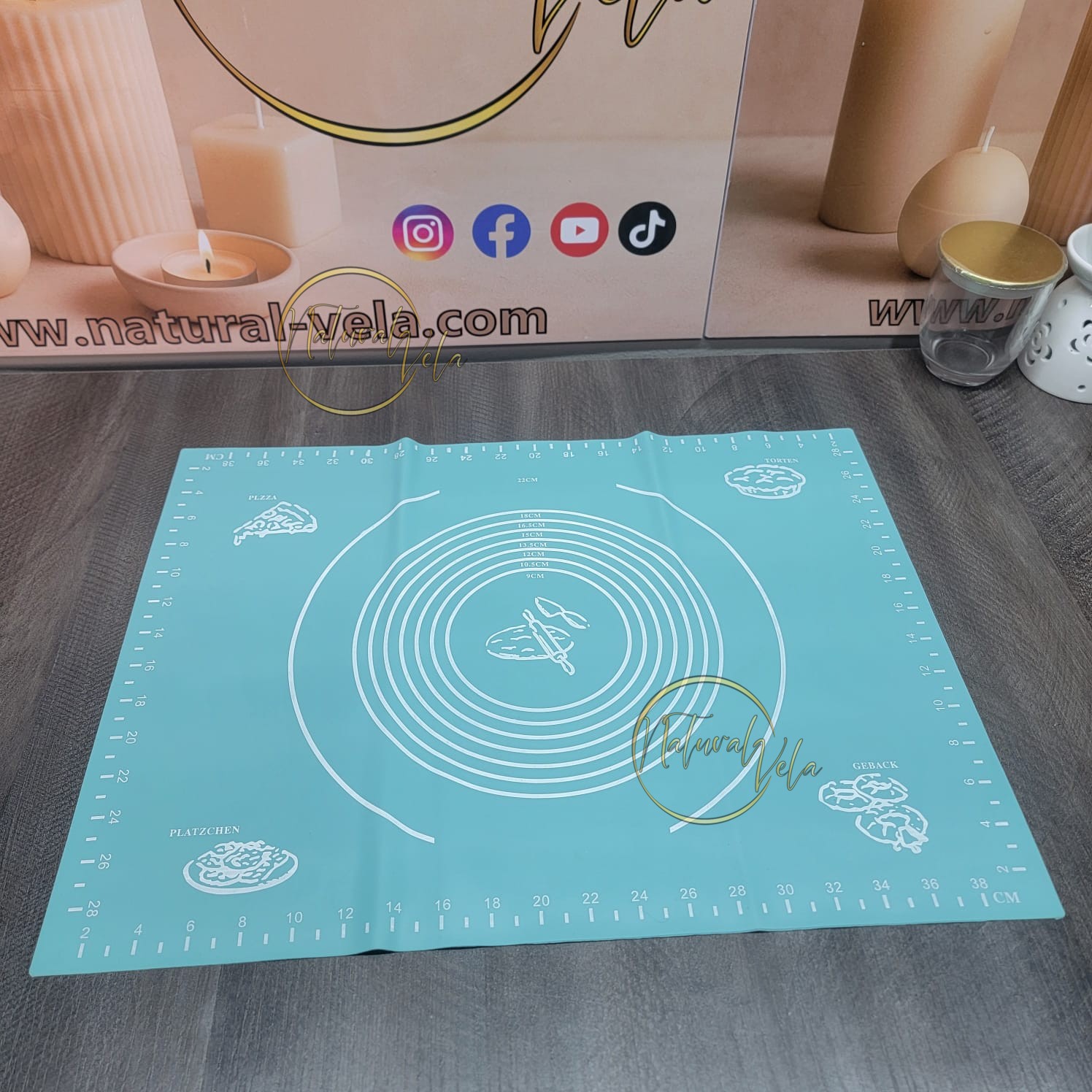 Alfombrilla o tapete de silicona de 38cm