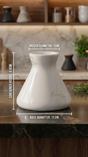 Envase Químico Premium para Difusor de Aromas-blanco brillante