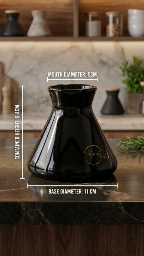 Envase Químico Premium para Difusor de Aromas-negro brillante
