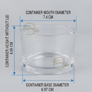 Envase de vidrio plano 130ml - Color transparente