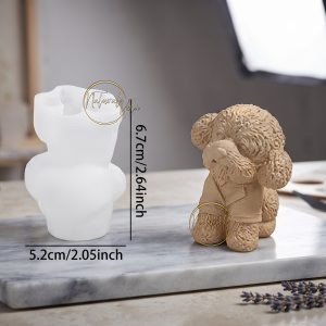 Molde perro Caniche con traje pequeño RS1-0007