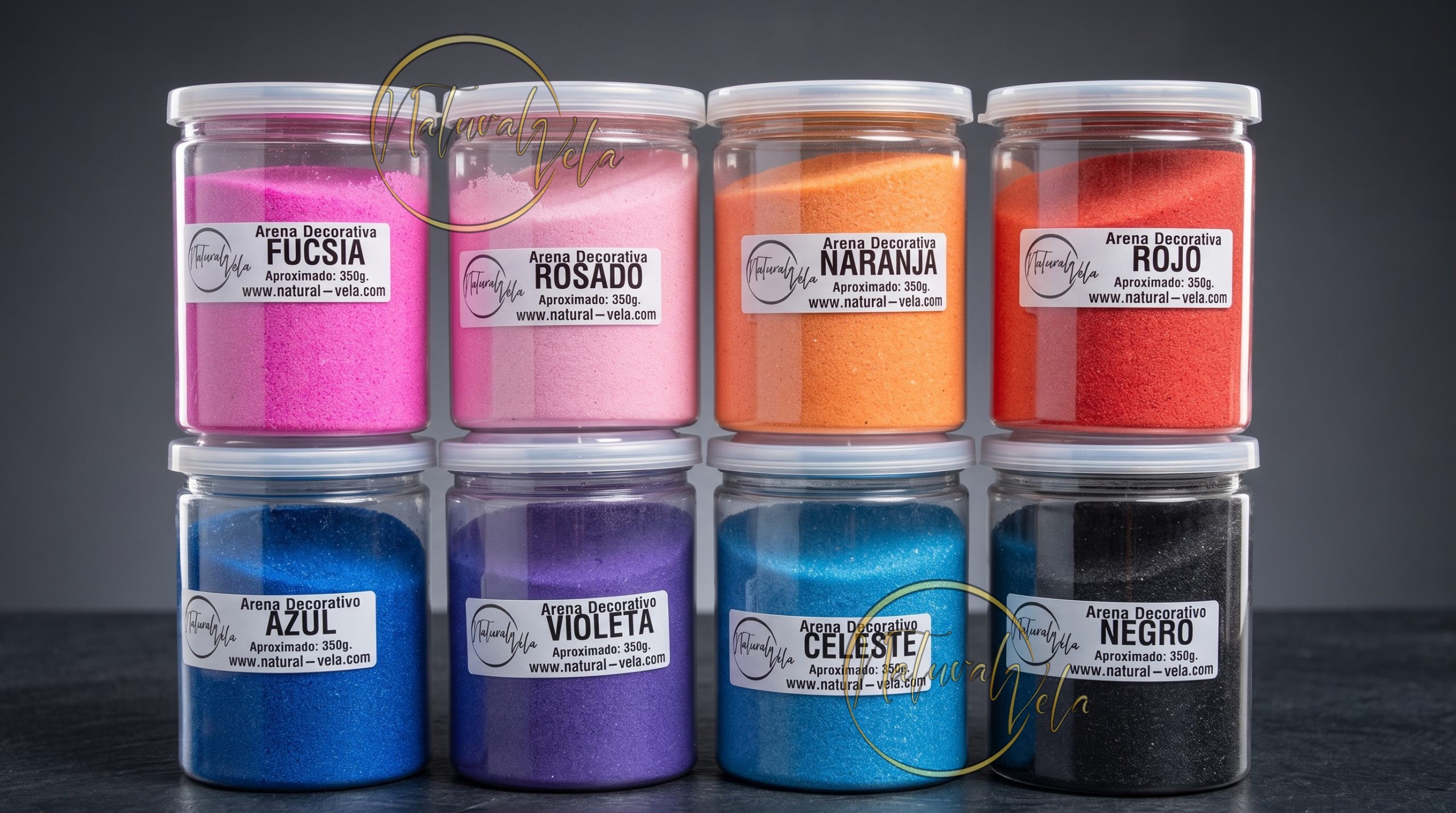 Arena Decorativa de Colores – Arena para Manualidades y Decoración (Aprox: 350g)