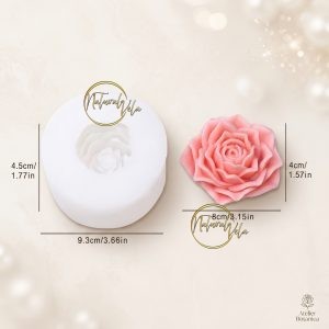 Molde Rosa abierta de pétalos detallados RS1-7201
