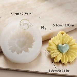 Molde margarita de corazón con colgante RS1-7902