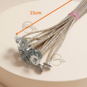 Mechas ecologicas enceradas 15cm #16 (Pack 25 ud.)