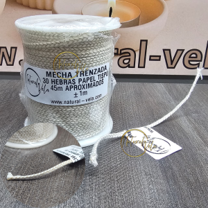 Mecha Trenzada de papel Tispu – 30 Hebras (45 m aprox.)