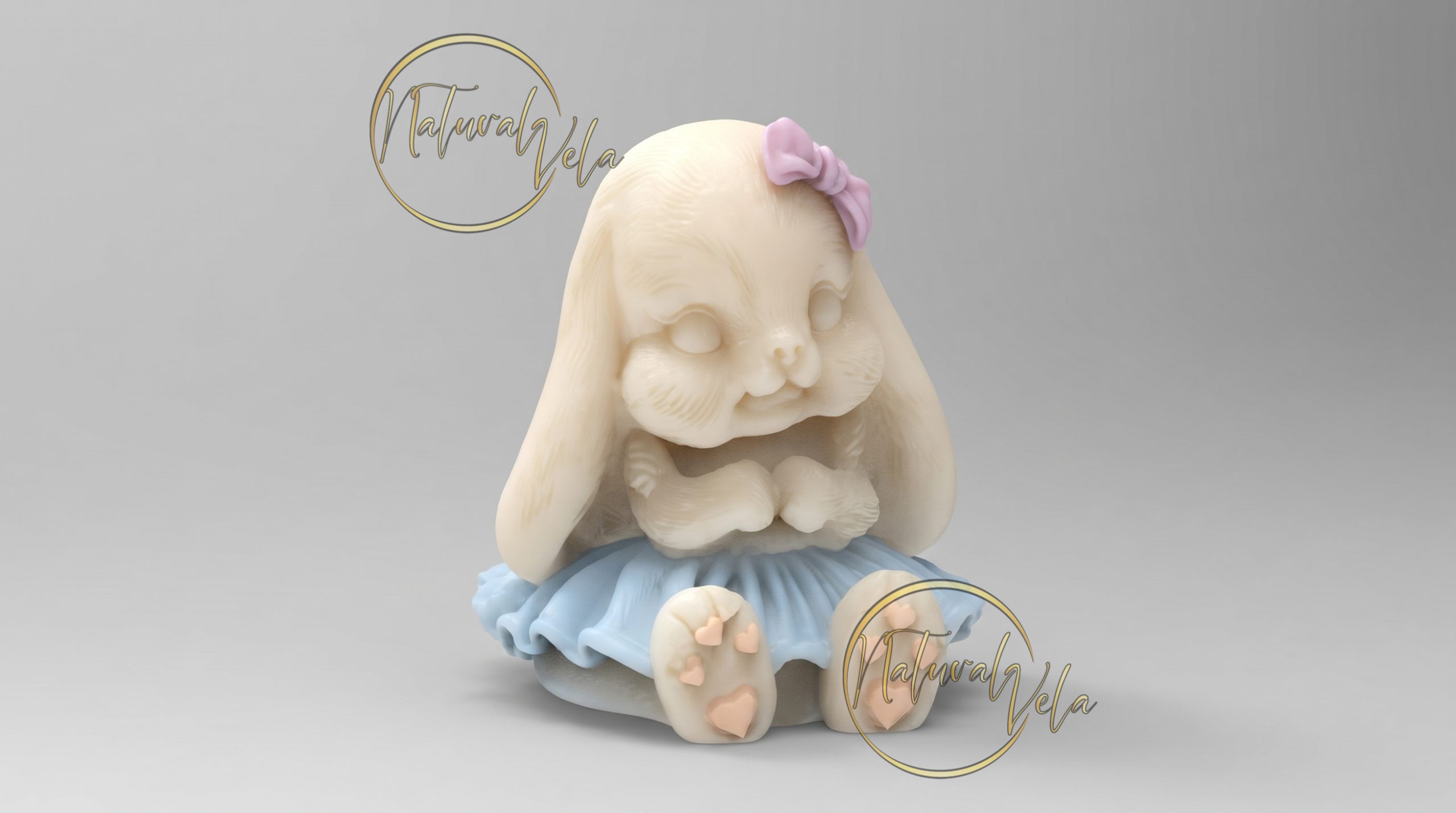 Molde conejo niña RS1-414 (Bajo pedido)