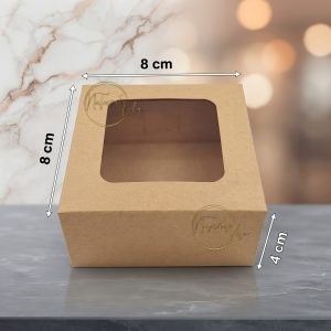 Caja cuadrada con ventana pequeña CC004