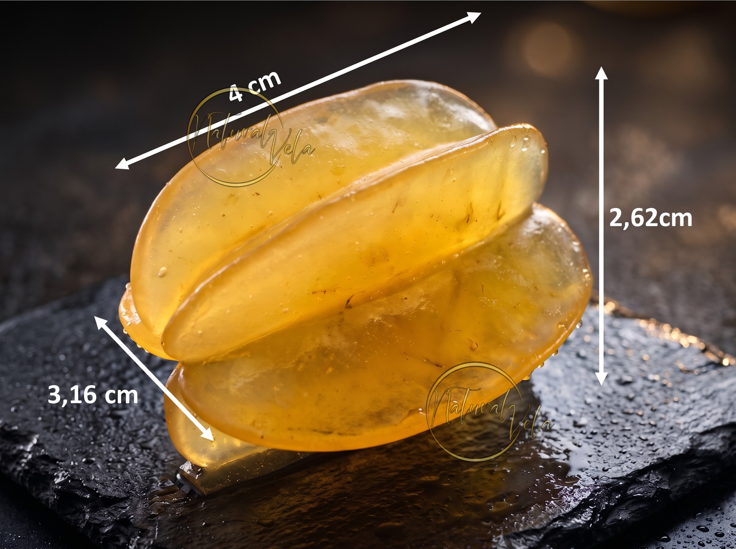 Molde fruta de carambola RS1-440 (Bajo pedido) - Image 2