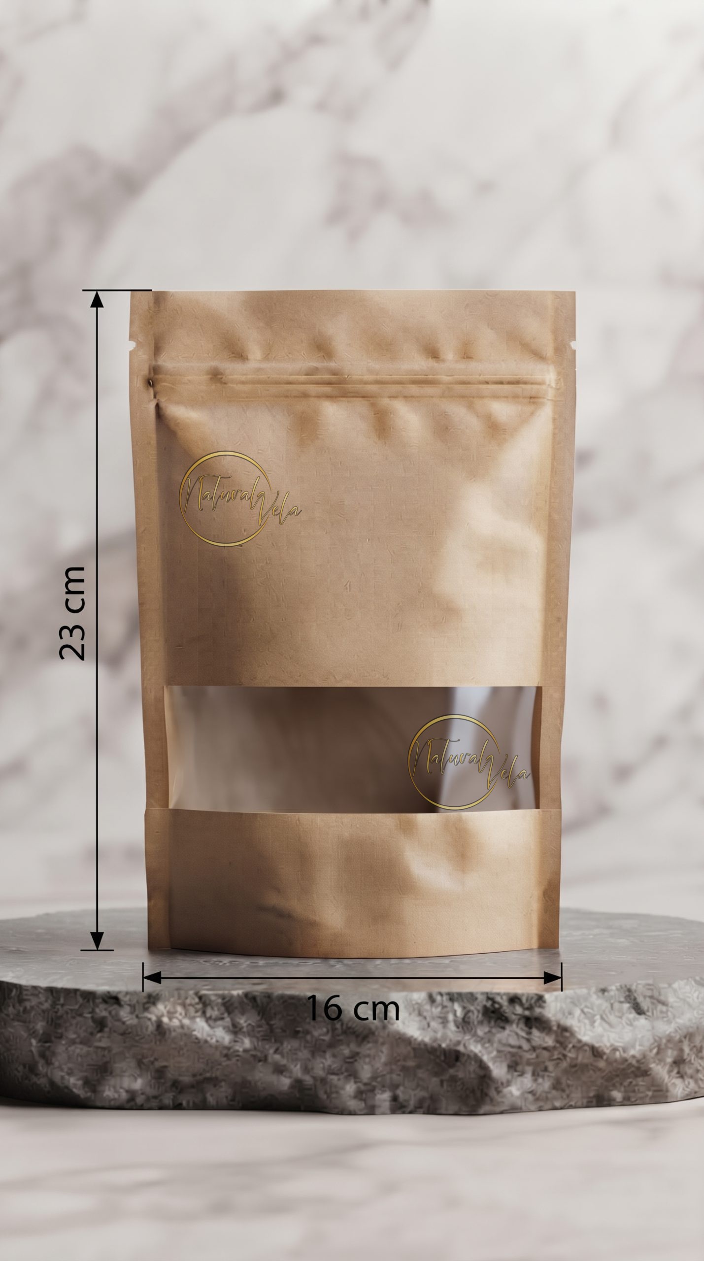 Funda Kraft con Ventana