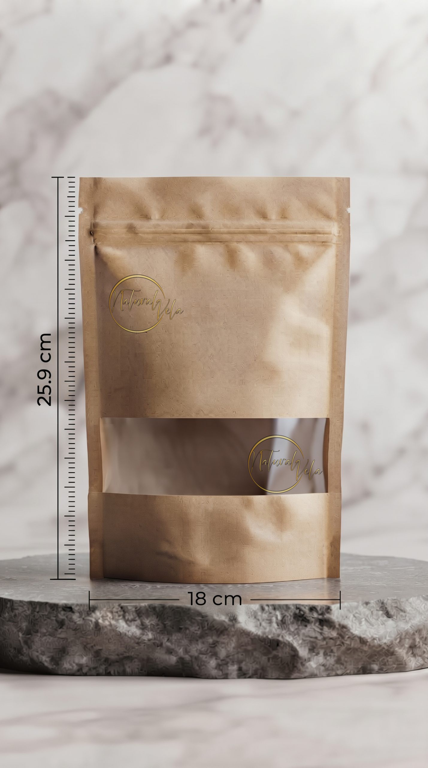 Funda Kraft con Ventana
