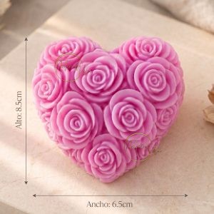 Molde Corazón de Flores  RS1-428